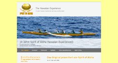 Desktop Screenshot of hawaiianexperience.spirit-of-aloha.de
