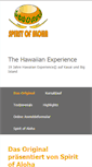 Mobile Screenshot of hawaiianexperience.spirit-of-aloha.de
